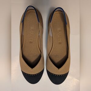 Rothy's Black and Tan Women's Loafers